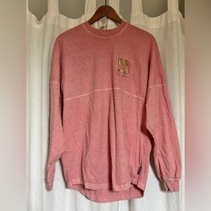 Disney Spirit Jersey Walt Disney World Rose Gold Pink Glitter Small